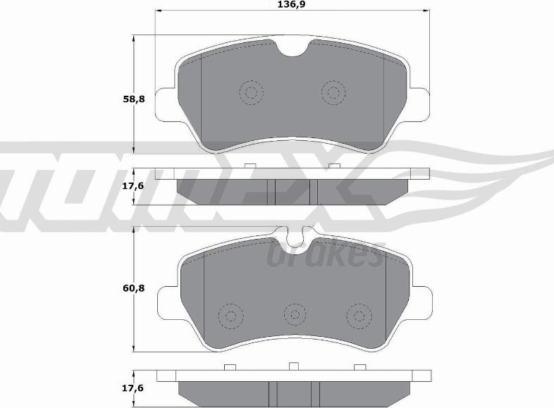 TOMEX brakes TX 16-96 - Kit pastiglie freno, Freno a disco autozon.pro