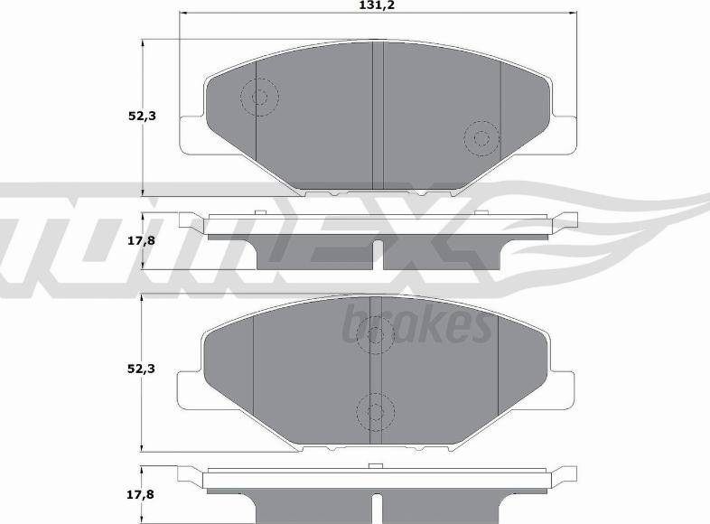 TOMEX brakes TX 16-98 - Kit pastiglie freno, Freno a disco autozon.pro