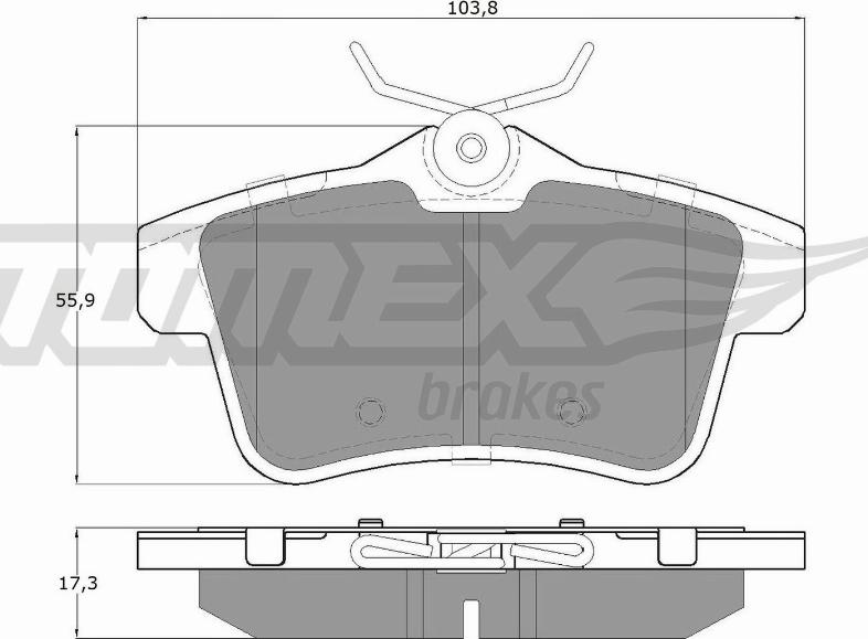 TOMEX brakes TX 16-60 - Kit pastiglie freno, Freno a disco autozon.pro