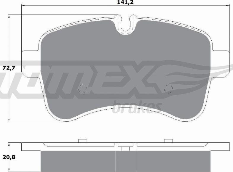 TOMEX brakes TX 16-00 - Kit pastiglie freno, Freno a disco autozon.pro