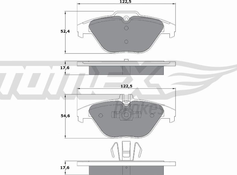 TOMEX brakes TX 16-01 - Kit pastiglie freno, Freno a disco autozon.pro