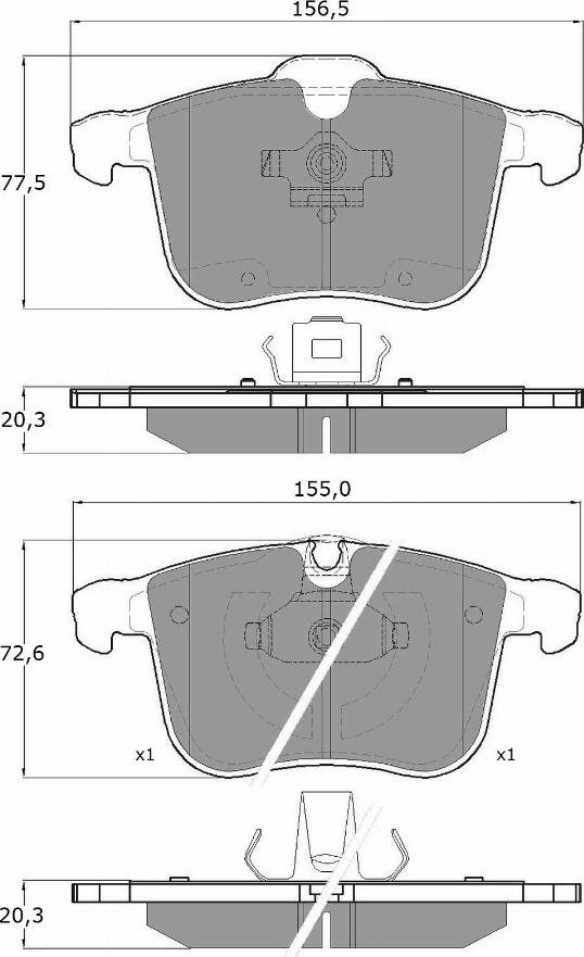 TOMEX brakes TX 16-19 - Kit pastiglie freno, Freno a disco autozon.pro