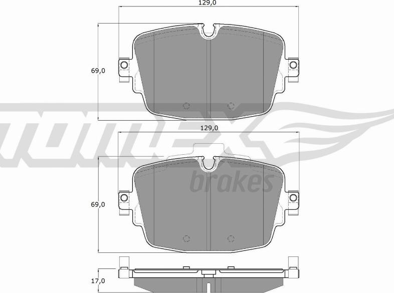 TOMEX brakes TX 16-13 - Kit pastiglie freno, Freno a disco autozon.pro