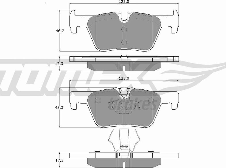 TOMEX brakes TX 16-86 - Kit pastiglie freno, Freno a disco autozon.pro