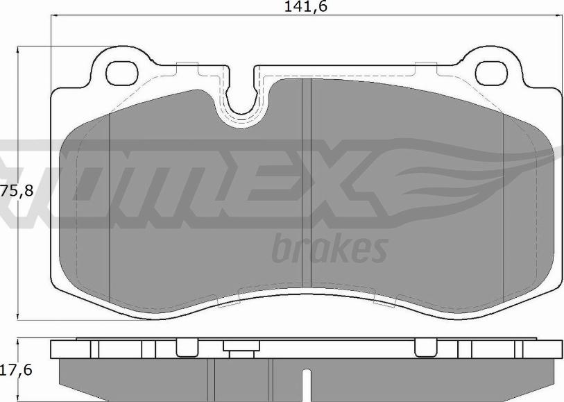 TOMEX brakes TX 16-87 - Kit pastiglie freno, Freno a disco autozon.pro