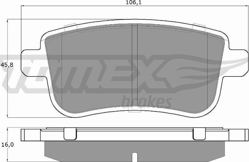 TOMEX brakes TX 16-38 - Kit pastiglie freno, Freno a disco autozon.pro