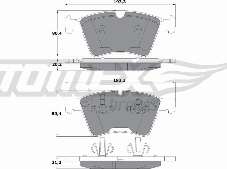 TOMEX brakes TX 16-32 - Kit pastiglie freno, Freno a disco autozon.pro