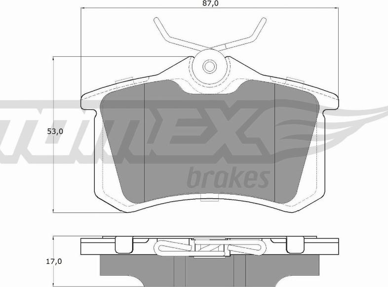 TOMEX brakes TX 16-24 - Kit pastiglie freno, Freno a disco autozon.pro