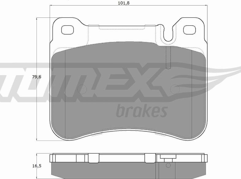 TOMEX brakes TX 16-20 - Kit pastiglie freno, Freno a disco autozon.pro