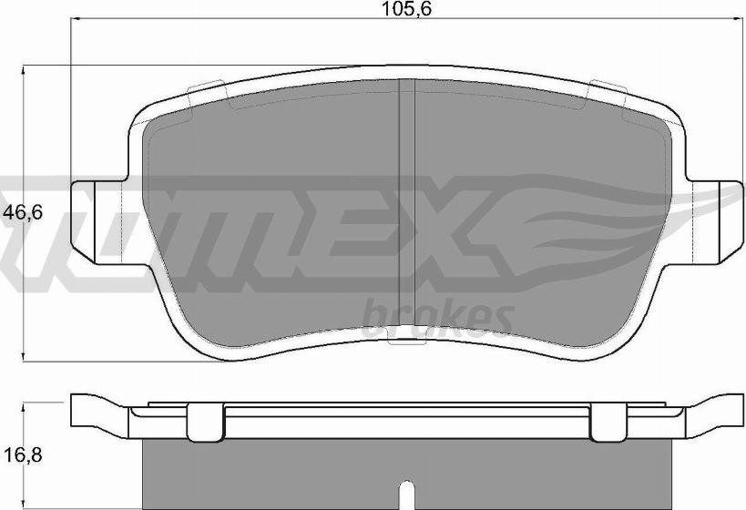 TOMEX brakes TX 16-74 - Kit pastiglie freno, Freno a disco autozon.pro