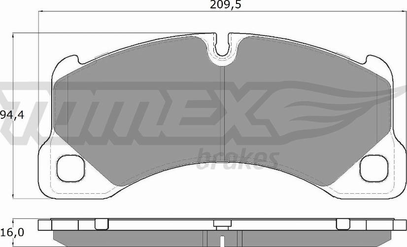 TOMEX brakes TX 16-71 - Kit pastiglie freno, Freno a disco autozon.pro