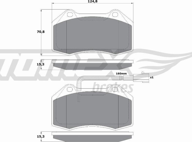 TOMEX brakes TX 16-73 - Kit pastiglie freno, Freno a disco autozon.pro