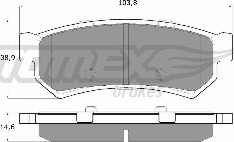 TOMEX brakes TX 16-77 - Kit pastiglie freno, Freno a disco autozon.pro