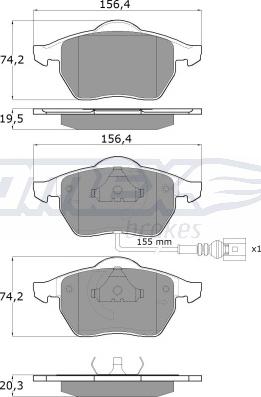 TOMEX brakes TX 10-942 - Kit pastiglie freno, Freno a disco autozon.pro