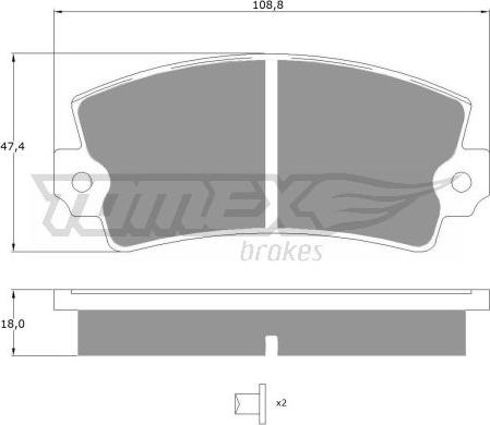 TOMEX brakes TX 10-434 - Kit pastiglie freno, Freno a disco autozon.pro