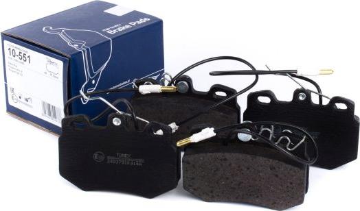 TOMEX brakes TX 10-551 - Kit pastiglie freno, Freno a disco autozon.pro