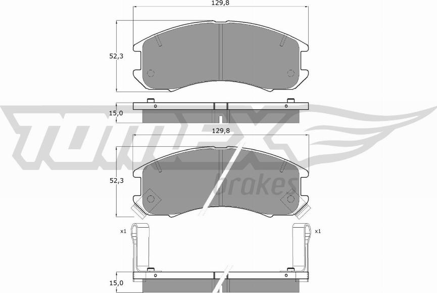 TOMEX brakes TX 10-56 - Kit pastiglie freno, Freno a disco autozon.pro