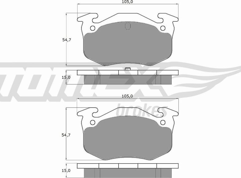 TOMEX brakes TX 10-501 - Kit pastiglie freno, Freno a disco autozon.pro