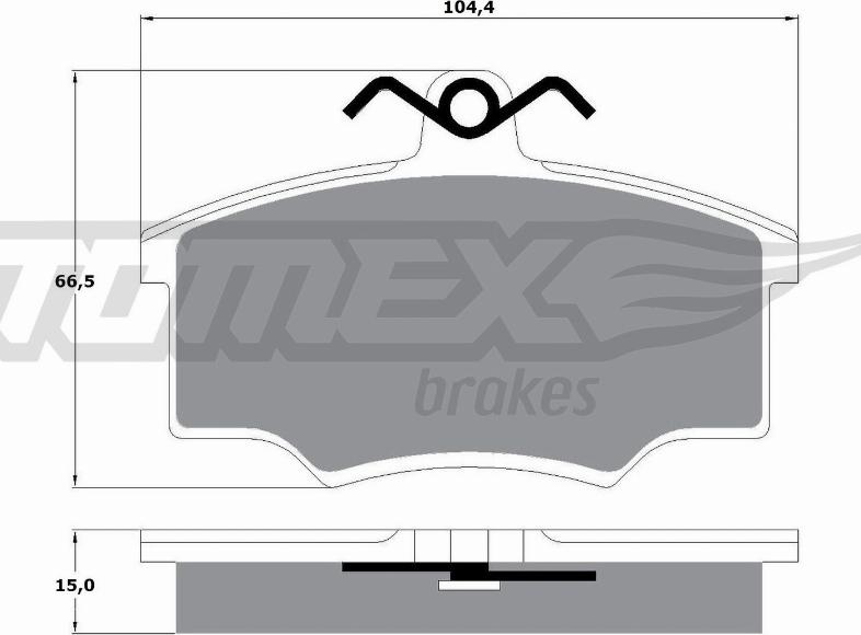 TOMEX brakes TX 10-58 - Kit pastiglie freno, Freno a disco autozon.pro