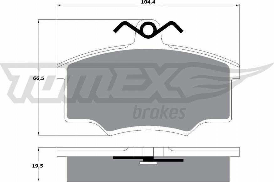 TOMEX brakes TX 10-57 - Kit pastiglie freno, Freno a disco autozon.pro