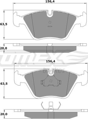 TOMEX brakes TX 10-69 - Kit pastiglie freno, Freno a disco autozon.pro