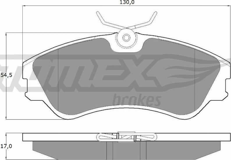 TOMEX brakes TX 10-651 - Kit pastiglie freno, Freno a disco autozon.pro