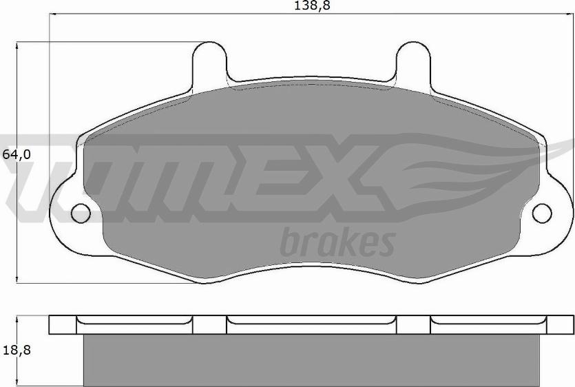 TOMEX brakes TX 10-66 - Kit pastiglie freno, Freno a disco autozon.pro