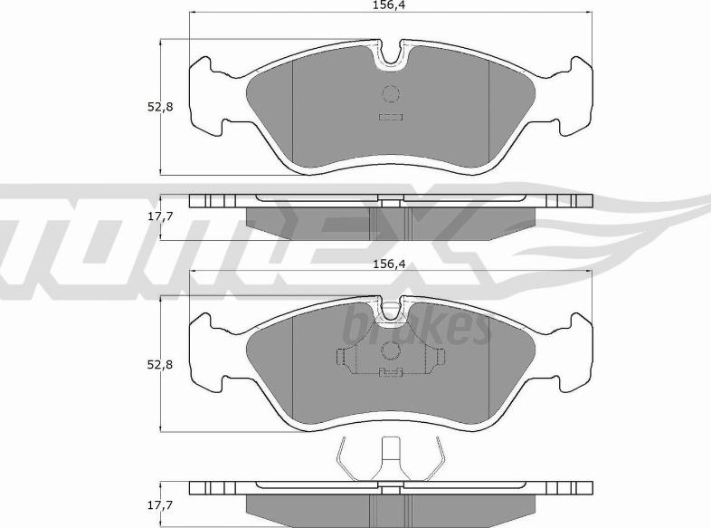 TOMEX brakes TX 10-68 - Kit pastiglie freno, Freno a disco autozon.pro