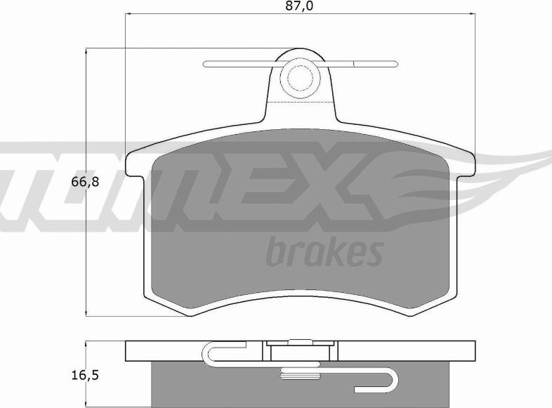 TOMEX brakes TX 10-62 - Kit pastiglie freno, Freno a disco autozon.pro