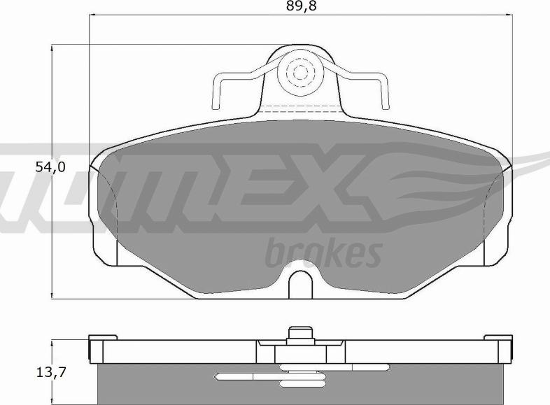 TOMEX brakes TX 10-67 - Kit pastiglie freno, Freno a disco autozon.pro