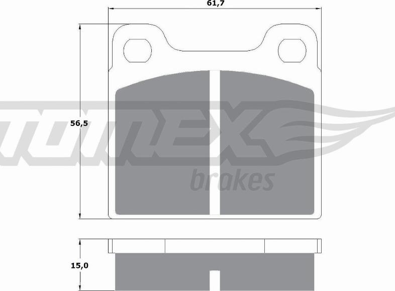 TOMEX brakes TX 10-19 - Kit pastiglie freno, Freno a disco autozon.pro