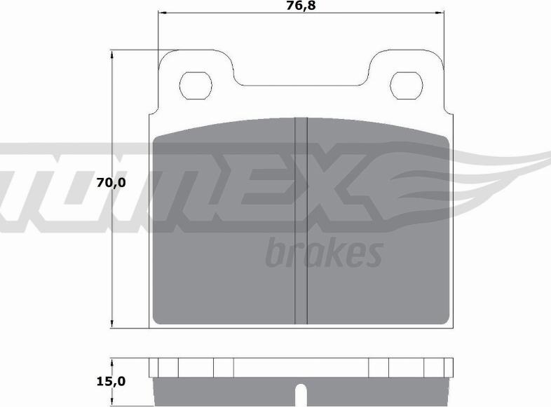 TOMEX brakes TX 10-18 - Kit pastiglie freno, Freno a disco autozon.pro