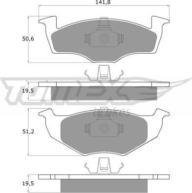 TOMEX brakes TX 10-86 - Kit pastiglie freno, Freno a disco autozon.pro