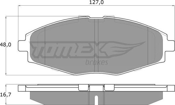 TOMEX brakes TX 10-80 - Kit pastiglie freno, Freno a disco autozon.pro