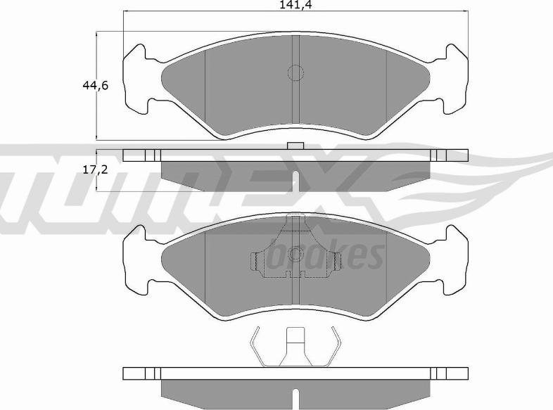 TOMEX brakes TX 10-83 - Kit pastiglie freno, Freno a disco autozon.pro