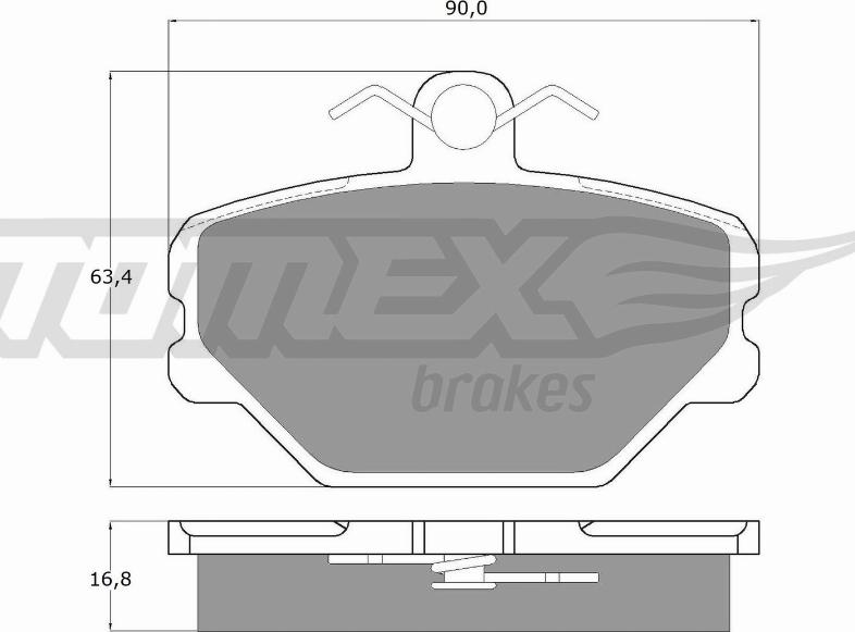 TOMEX brakes TX 10-39 - Kit pastiglie freno, Freno a disco autozon.pro