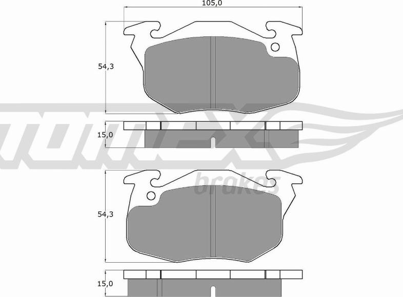 TOMEX brakes TX 10-35 - Kit pastiglie freno, Freno a disco autozon.pro