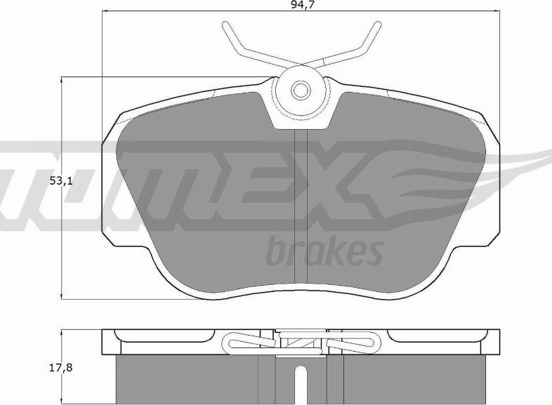 TOMEX brakes TX 10-38 - Kit pastiglie freno, Freno a disco autozon.pro