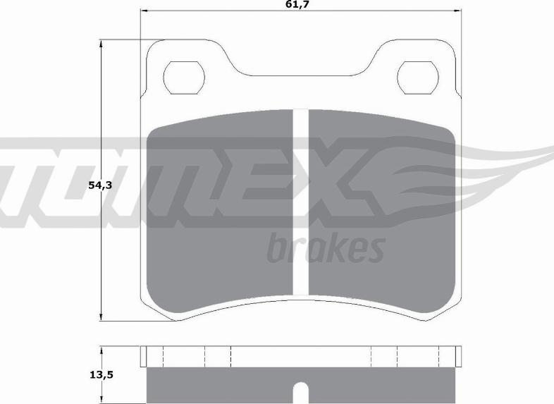 TOMEX brakes TX 10-37 - Kit pastiglie freno, Freno a disco autozon.pro