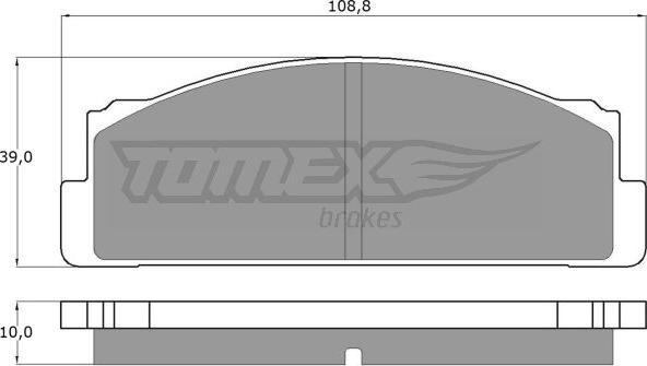 TOMEX brakes TX 10-24 - Kit pastiglie freno, Freno a disco autozon.pro