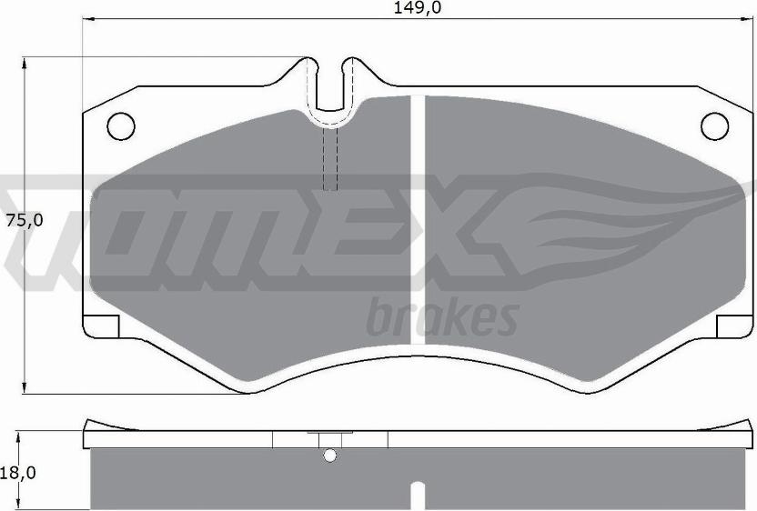 TOMEX brakes TX 10-20 - Kit pastiglie freno, Freno a disco autozon.pro