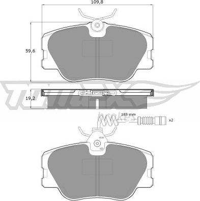 TOMEX brakes TX 10-211 - Kit pastiglie freno, Freno a disco autozon.pro