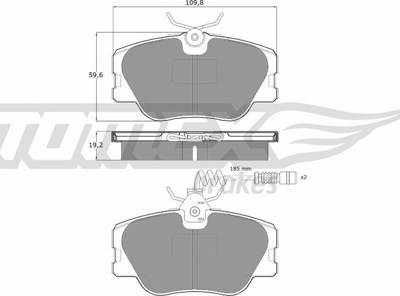 TOMEX brakes TX 10-211 - Kit pastiglie freno, Freno a disco autozon.pro