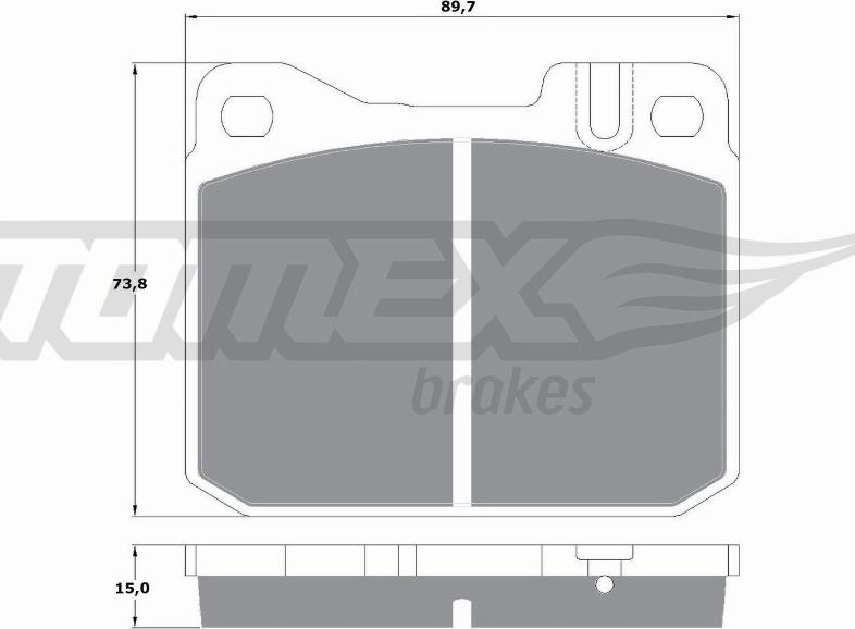 TOMEX brakes TX 10-22 - Kit pastiglie freno, Freno a disco autozon.pro