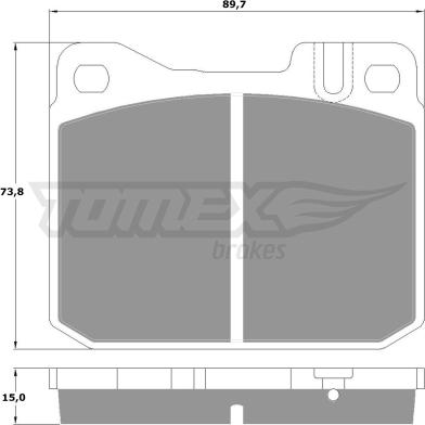 TOMEX brakes TX 10-22 - Kit pastiglie freno, Freno a disco autozon.pro