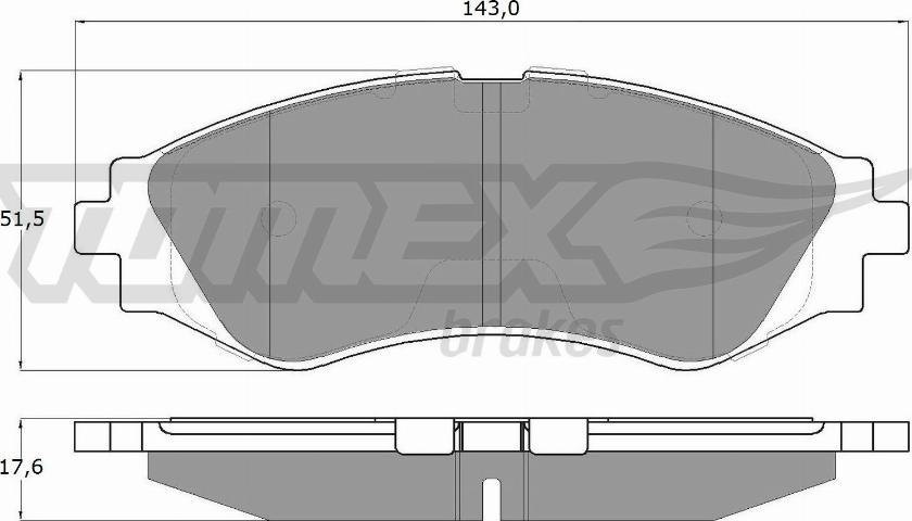 TOMEX brakes TX 10-74 - Kit pastiglie freno, Freno a disco autozon.pro