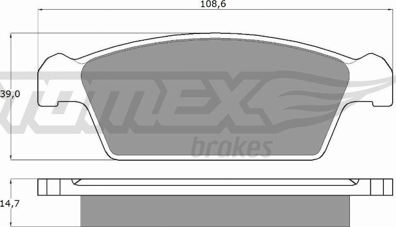 TOMEX brakes TX 10-75 - Kit pastiglie freno, Freno a disco autozon.pro