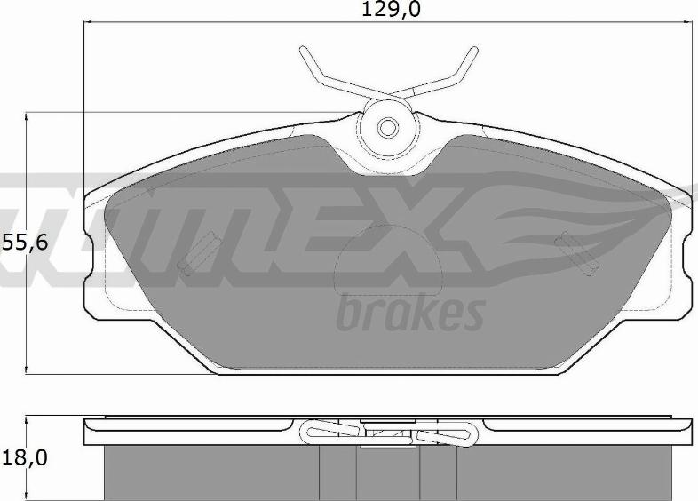 TOMEX brakes TX 10-761 - Kit pastiglie freno, Freno a disco autozon.pro