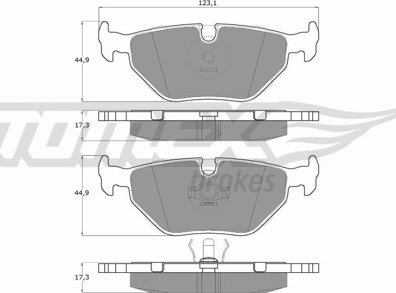 TOMEX brakes TX 10-70 - Kit pastiglie freno, Freno a disco autozon.pro