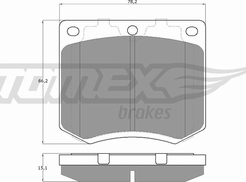 TOMEX brakes TX 11-99 - Kit pastiglie freno, Freno a disco autozon.pro